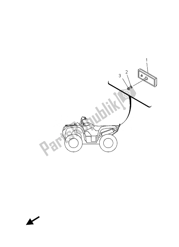 All parts for the Electrical 2 of the Yamaha YFM 550 Fgpd Grizzly 4X4 2013