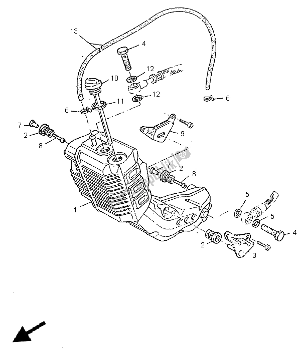 Tutte le parti per il Serbatoio Dell'olio del Yamaha SZR 660 1997