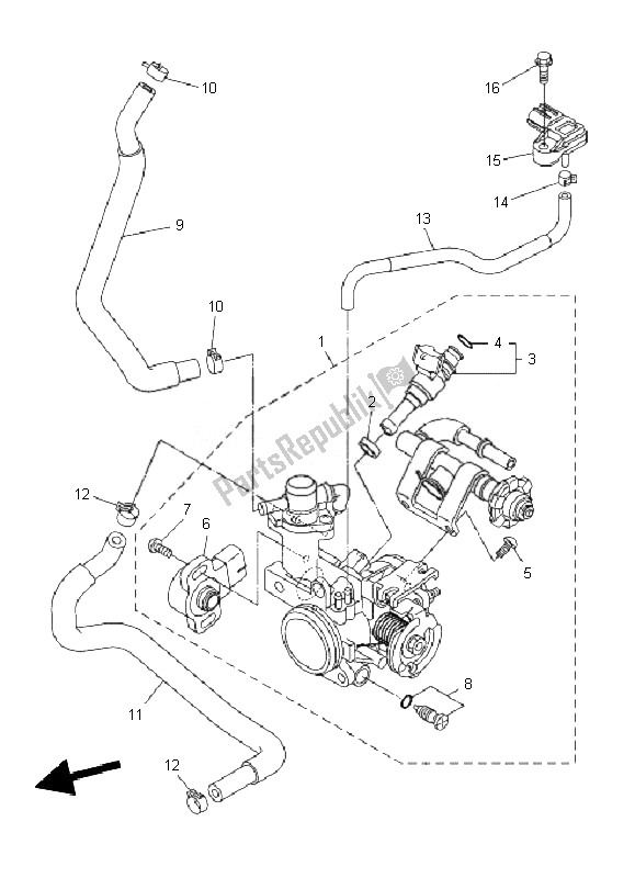 Tutte le parti per il Immissione 2 del Yamaha WR 250X 2010