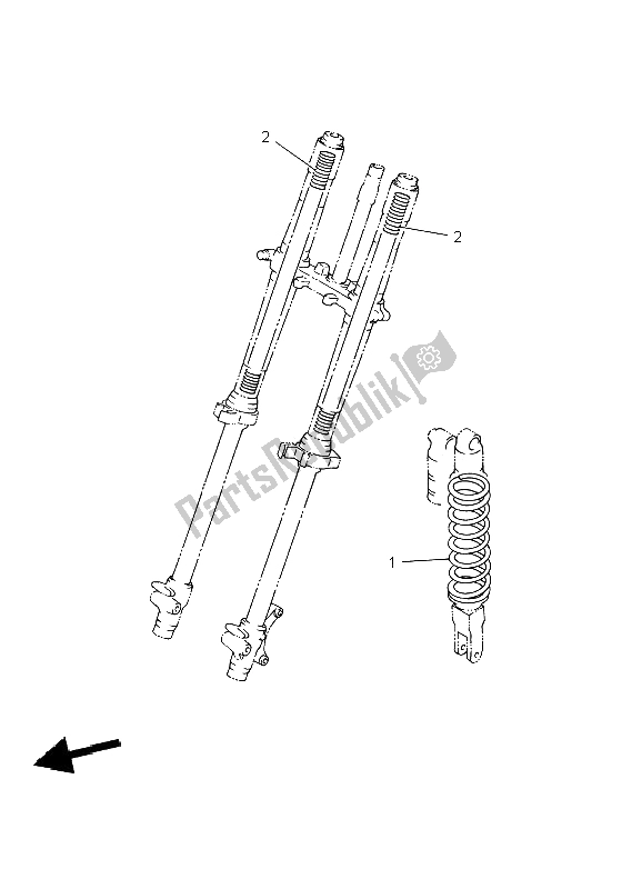 Todas as partes de Alternativo (chassi) do Yamaha YZ 85 SW LW 2002