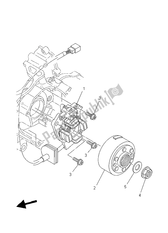 Tutte le parti per il Generatore del Yamaha YZ 125 2006