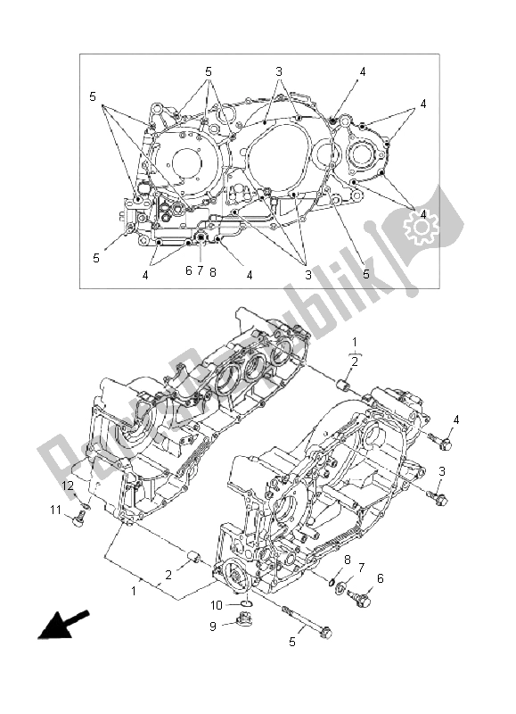 Tutte le parti per il Carter del Yamaha XP 500 T MAX 2008