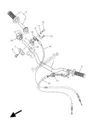 uchwyt kierownicy i kabel