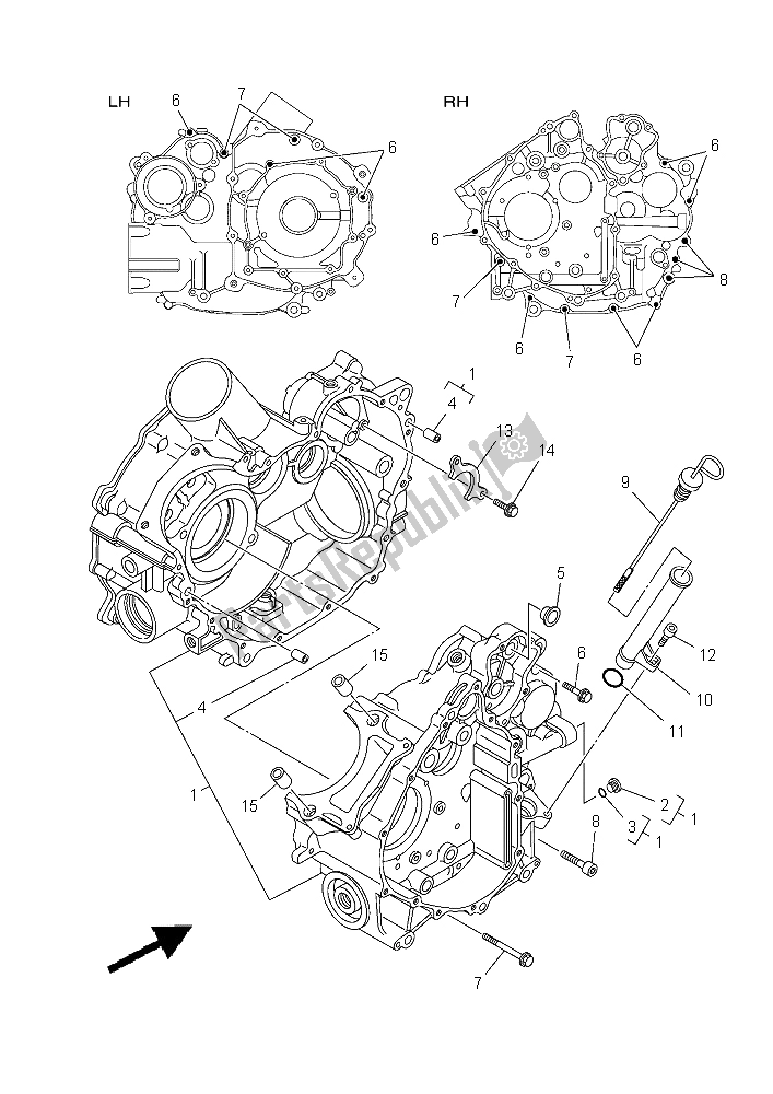 Wszystkie części do Korbowód Yamaha YXM 700 ES Viking 2015