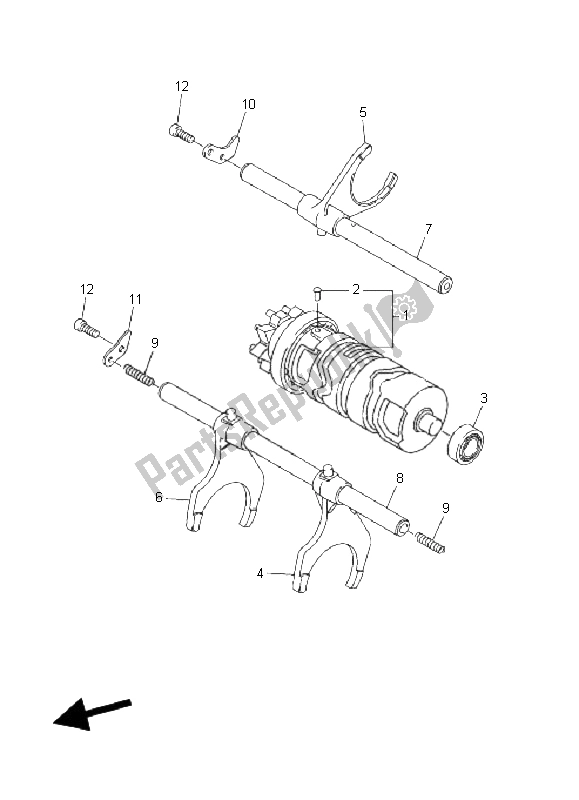 Tutte le parti per il Camma Cambio E Forcella del Yamaha FZ1 S Fazer 1000 2006