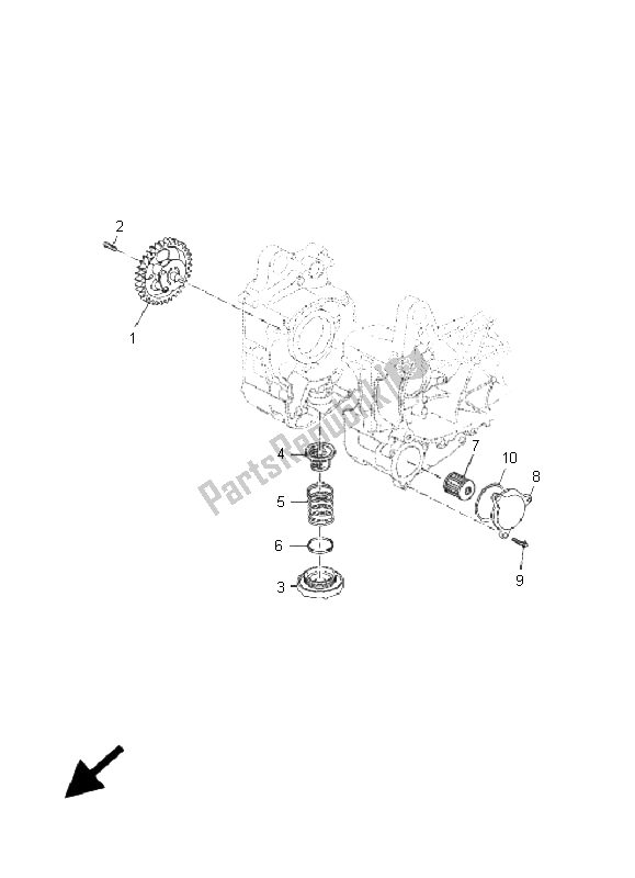 Tutte le parti per il Pompa Dell'olio del Yamaha YP 125R X Maxi 2009