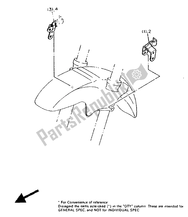 Toutes les pièces pour le Alternatif (châssis) (pour At) du Yamaha FJ 1200A 1991