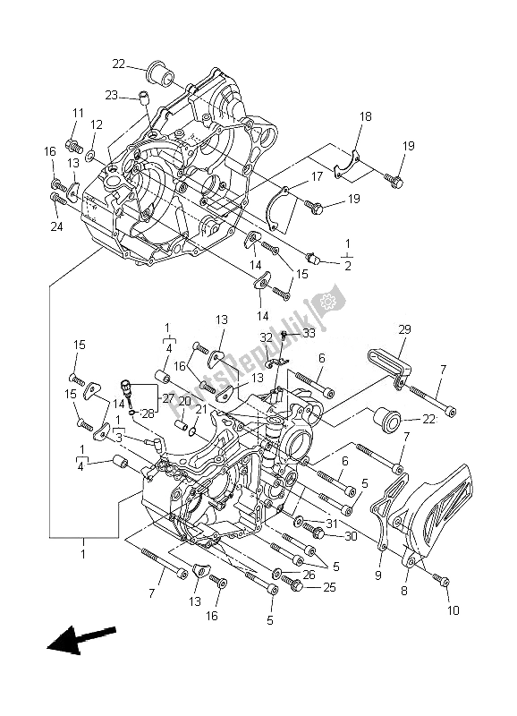 Tutte le parti per il Carter del Yamaha WR 450F 2007