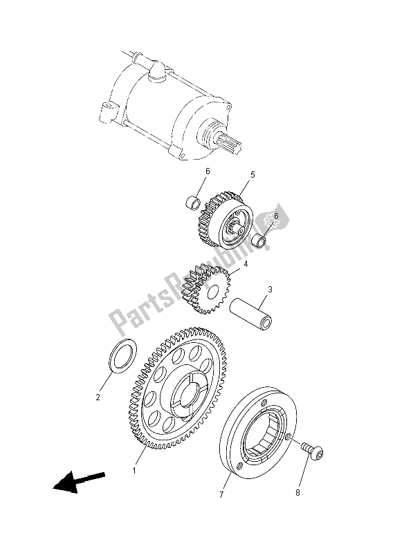 Toutes les pièces pour le Entrée du Yamaha YFM 700R SE 2012