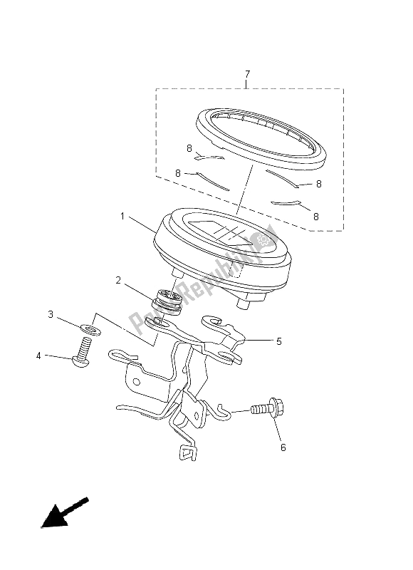 Wszystkie części do Metr Yamaha XVS 950 CU 2014