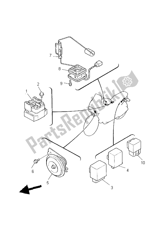 Tutte le parti per il Elettrico 1 del Yamaha XJ 900S Diversion 2002