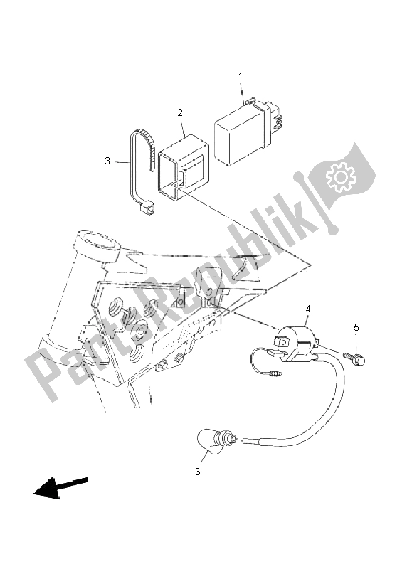 Tutte le parti per il Elettrico 1 del Yamaha YZ 85 SW LW 2011