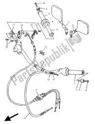 uchwyt kierownicy i kabel