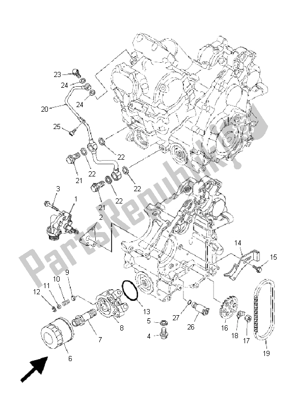 Wszystkie części do Pompa Olejowa Yamaha YXR 700F Rhino 2011