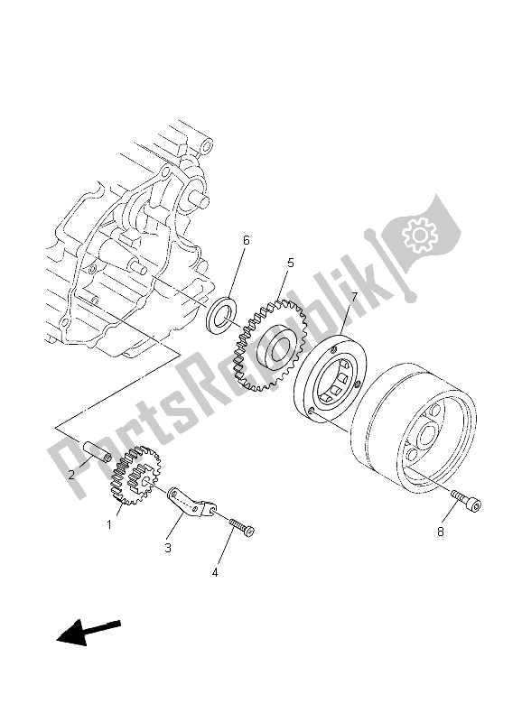 Tutte le parti per il Frizione Di Avviamento del Yamaha XT 125X 2006