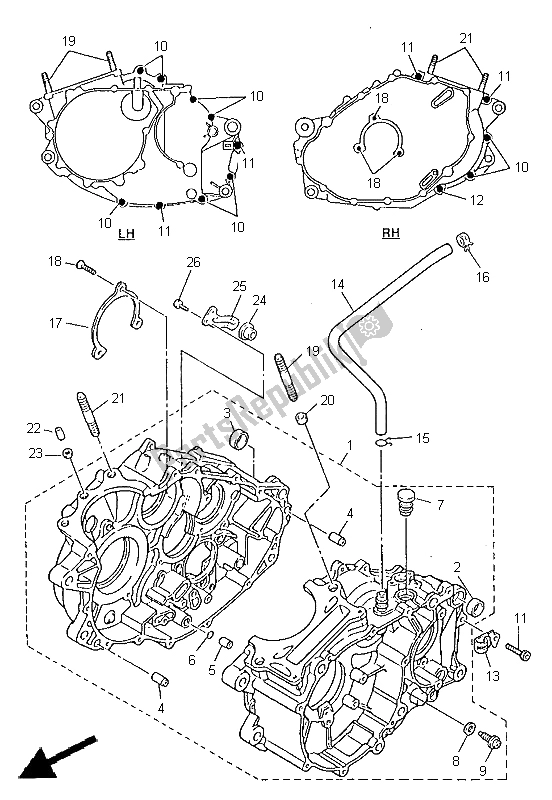 Wszystkie części do Korbowód Yamaha XT 600E 1998
