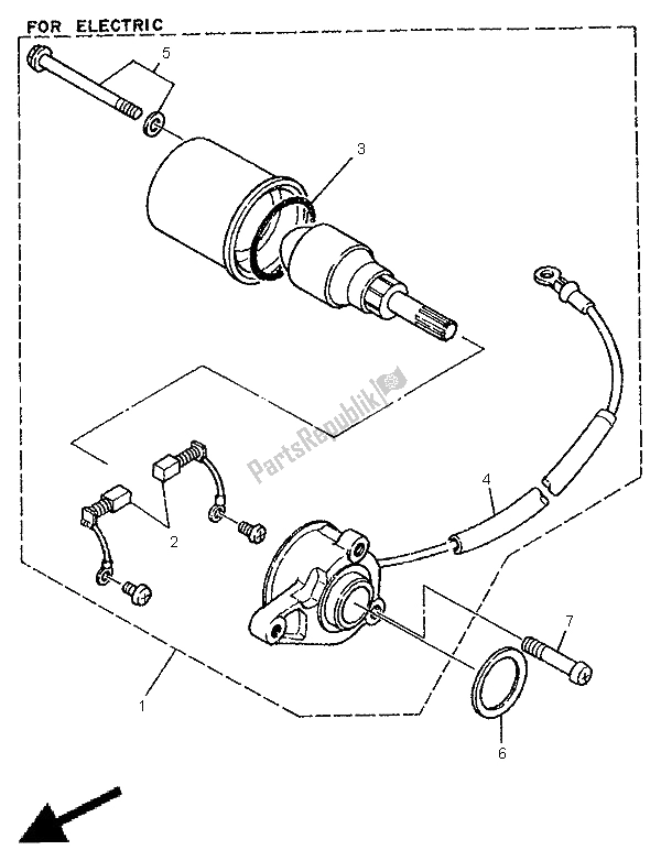 Tutte le parti per il Motore Di Avviamento del Yamaha TDR 125 1998