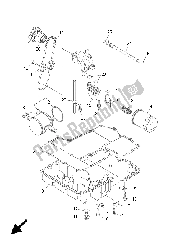 Todas las partes para Enfriador De Aceite de Yamaha FJR 1300A 2011