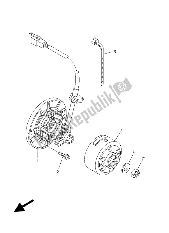 Wszystkie części do Generator Yamaha YZ 85 LW 2013