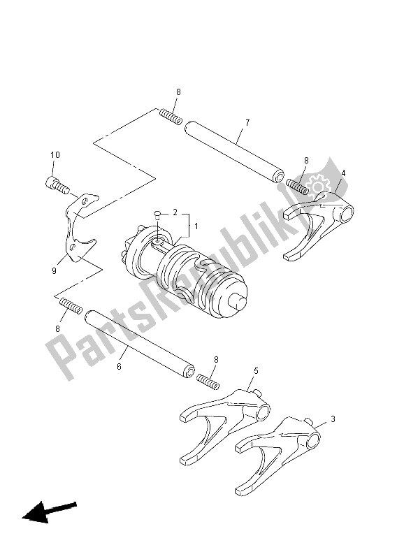 All parts for the Shit Cam & Fork of the Yamaha FJR 1300A 2004