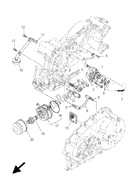 Todas las partes para Bomba De Aceite de Yamaha XP 500A T MAX 2005