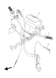 manija de dirección y cable