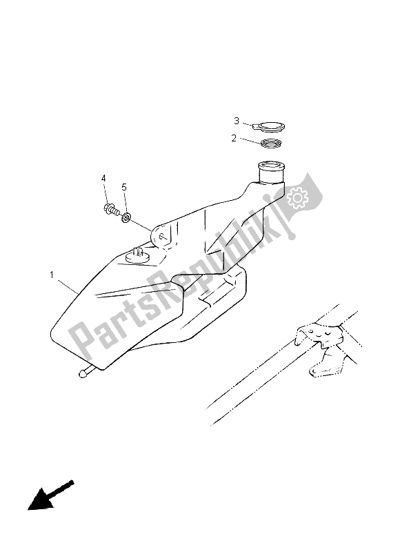 Todas as partes de Tanque De óleo do Yamaha CS 50M 2015