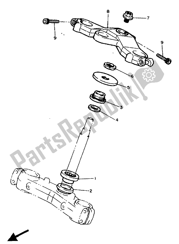 Toutes les pièces pour le Pilotage du Yamaha FZR 750R 1990