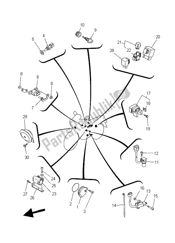 Wszystkie części do Elektryczny 2 Yamaha XT 660R 2006