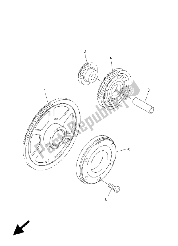 Toutes les pièces pour le Entrée du Yamaha FJR 1300 2005