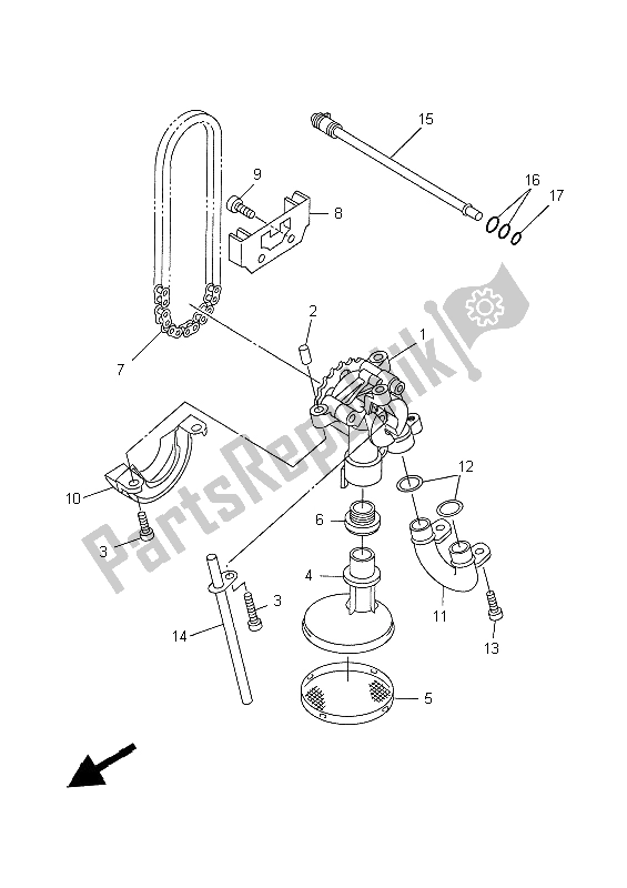 Tutte le parti per il Pompa Dell'olio del Yamaha YZF R6 600 1999