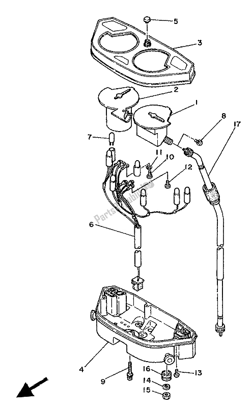 Toutes les pièces pour le Mètre du Yamaha XTZ 750 Supertenere 1992