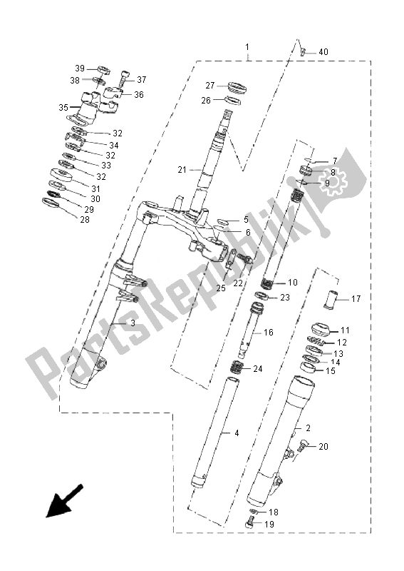 Wszystkie części do Sterowniczy Yamaha VP 250 X City 2007