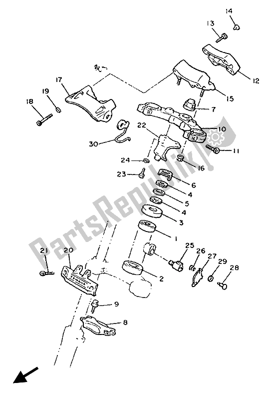 Todas las partes para Direccion de Yamaha V MAX 12 1200 1993