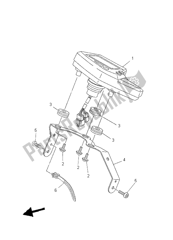 Toutes les pièces pour le Mètre du Yamaha XT 660X 2006