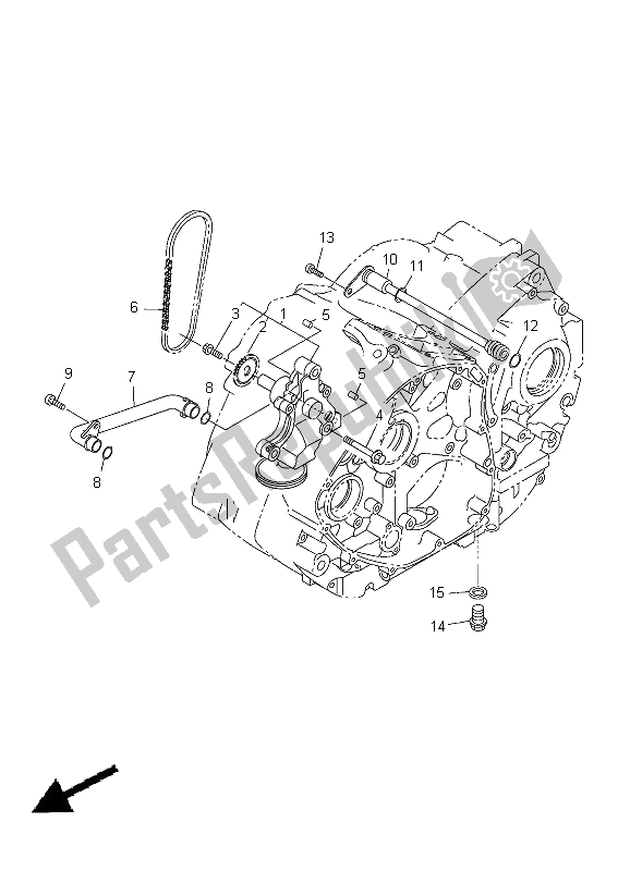 Tutte le parti per il Pompa Dell'olio del Yamaha XVS 950A 2012