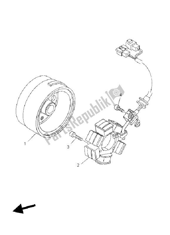 Tutte le parti per il Generatore del Yamaha TT R 125E SW LW 2011