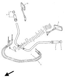 stuurhendel en kabel