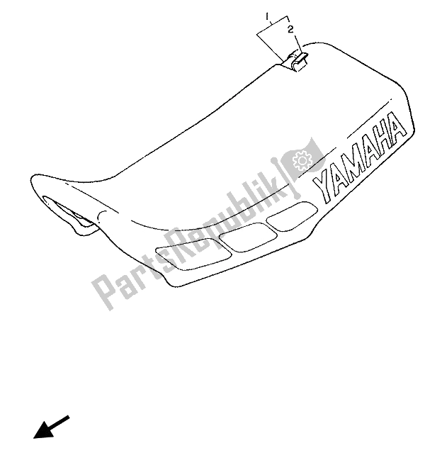 Todas las partes para Asiento de Yamaha YZ 80 LC 1992