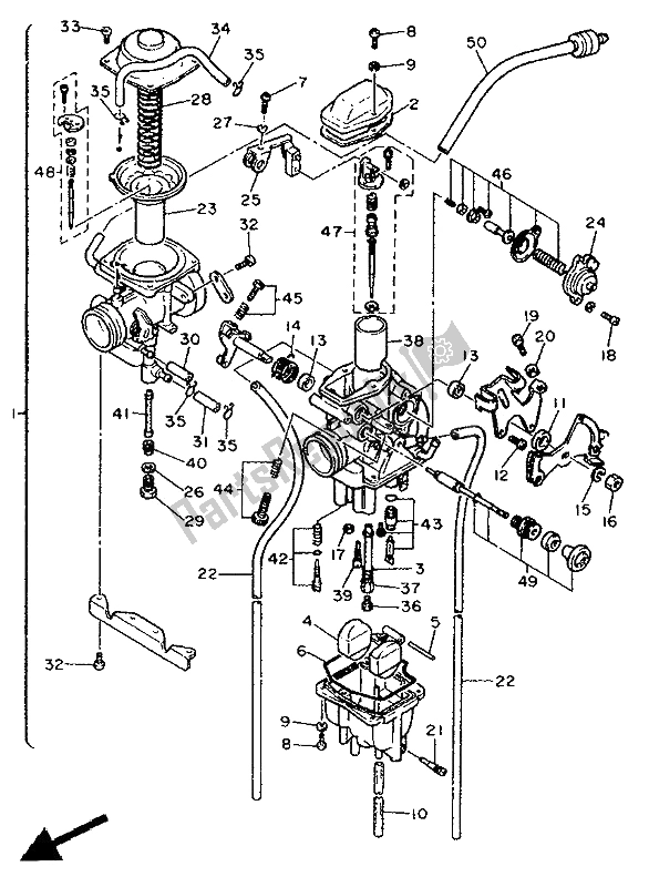 Wszystkie części do Ga? Nik Yamaha XT 600K 1991