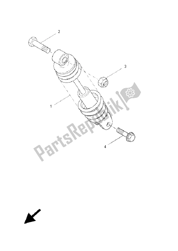 Tutte le parti per il Sospensione Posteriore del Yamaha CW 50N BWS 2009