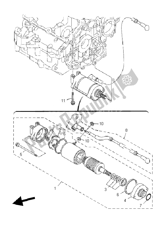 Tutte le parti per il Motore Di Avviamento del Yamaha TDM 900 2010