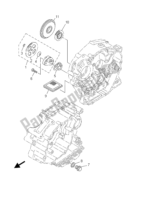 Tutte le parti per il Pompa Dell'olio del Yamaha TT R 125E SW LW 2003