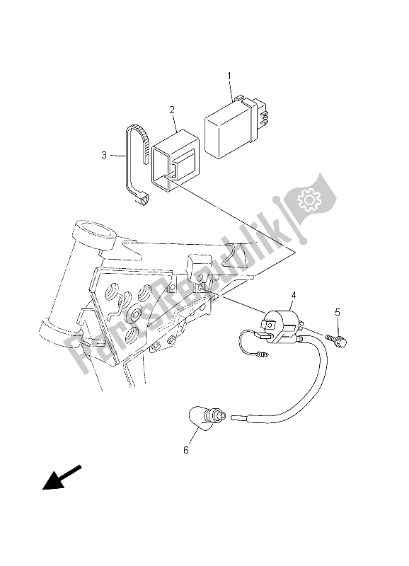 All parts for the Electrical 1 of the Yamaha YZ 85 SW LW 2003