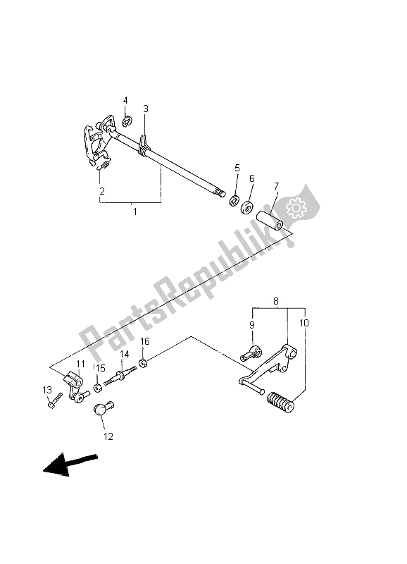 Toutes les pièces pour le Shifter du Yamaha XJ 600N 2002