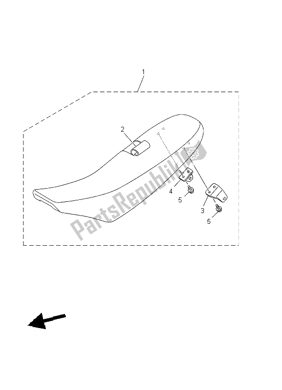 Wszystkie części do Siedzenie Yamaha YZ 85 SW LW 2002