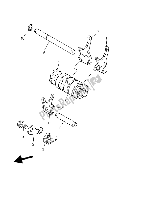 Tutte le parti per il Camma Cambio E Forcella del Yamaha DT 125R 2002