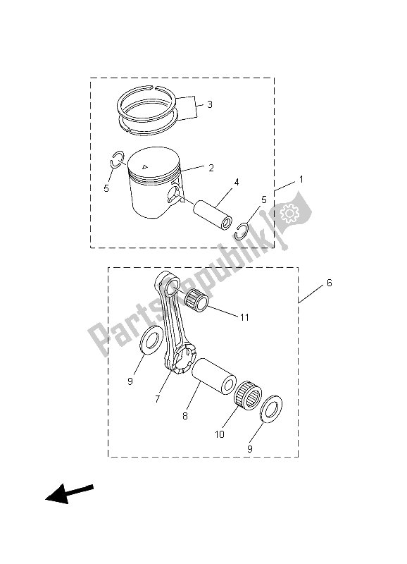 All parts for the Optional Parts of the Yamaha YZ 250 2006