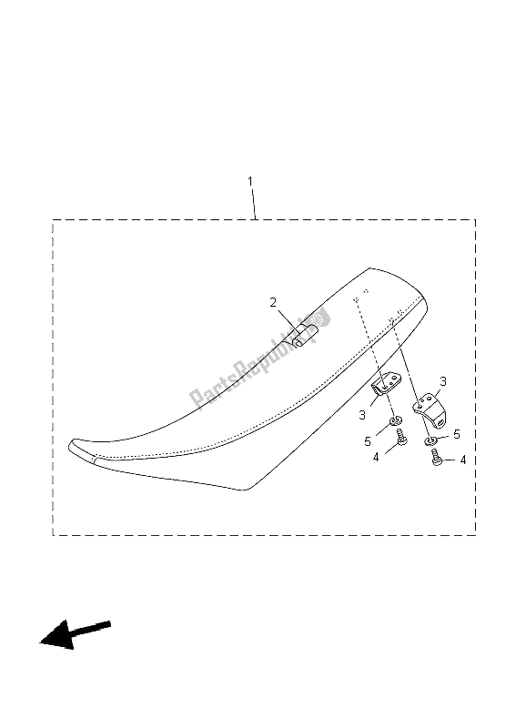 Tutte le parti per il Posto A Sedere del Yamaha YZ 250 2009