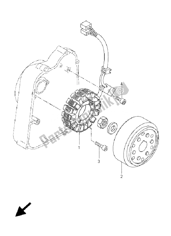 Wszystkie części do Generator Yamaha VP 250 X City 2007